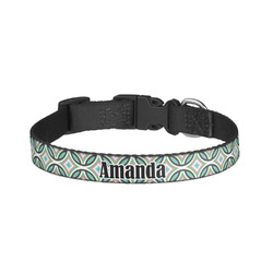 Geometric Circles Dog Collar - Small (Personalized)