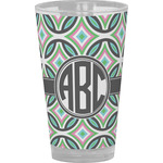 Geometric Circles Pint Glass - Full Color (Personalized)