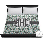 Geometric Circles Duvet Cover - King (Personalized)