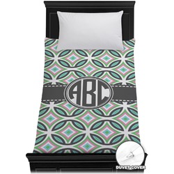 Geometric Circles Duvet Cover - Twin (Personalized)