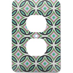 Geometric Circles Electric Outlet Plate