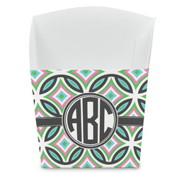 Geometric Circles French Fry Favor Boxes (Personalized)