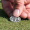 Geometric Circles Golf Ball Marker - Hand