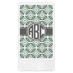 Geometric Circles Guest Napkins - Full Color - Embossed Edge (Personalized)