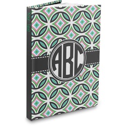 Geometric Circles Hardbound Journal - 5.75" x 8" (Personalized)