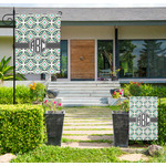 Geometric Circles Large Garden Flag - Single Sided (Personalized)