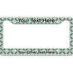 Geometric Circles License Plate Frame - Style B (Personalized)