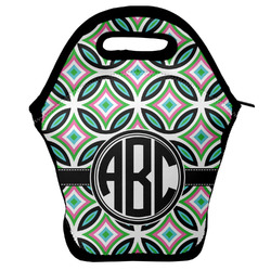 Geometric Circles Lunch Bag w/ Monogram