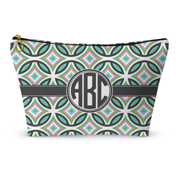 Custom Geometric Circles Makeup Bag (Personalized)