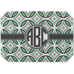 Geometric Circles Dining Table Mat - Octagon (Single-Sided) w/ Monogram