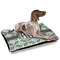 Geometric Circles Outdoor Dog Beds - Large - IN CONTEXT