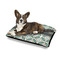 Geometric Circles Outdoor Dog Beds - Medium - IN CONTEXT