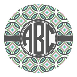 Geometric Circles Round Decal - XLarge (Personalized)