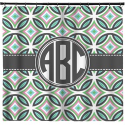 Geometric Circles Shower Curtain (Personalized)