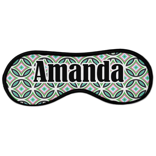 Custom Geometric Circles Sleeping Eye Masks - Large (Personalized)