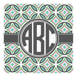 Geometric Circles Square Decal - XLarge (Personalized)