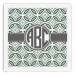 Geometric Circles Paper Dinner Napkins (Personalized)