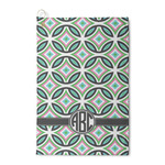 Geometric Circles Waffle Weave Golf Towel (Personalized)