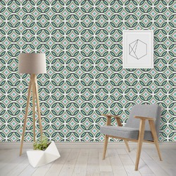 Geometric Circles Wallpaper & Surface Covering (Water Activated - Removable)