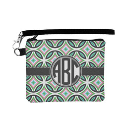 Geometric Circles Wristlet ID Case w/ Monogram