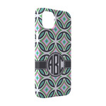 Geometric Circles iPhone Case - Plastic - iPhone 14 Pro (Personalized)