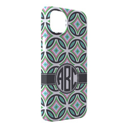 Geometric Circles iPhone Case - Plastic - iPhone 14 Pro Max (Personalized)