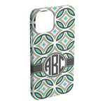 Geometric Circles iPhone Case - Plastic (Personalized)