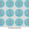 Chic Beach House 1" Multipurpose Round Labels - Sheet