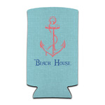 Chic Beach House Can Cooler (tall 12 oz)