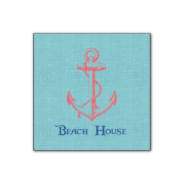 Custom Chic Beach House Wood Print - 12x12