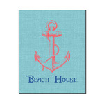 Chic Beach House Wood Print - 16x20