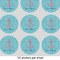 Chic Beach House 2" Multipurpose Round Labels - Sheet