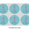 Chic Beach House 3" Multipurpose Round Labels - Sheet