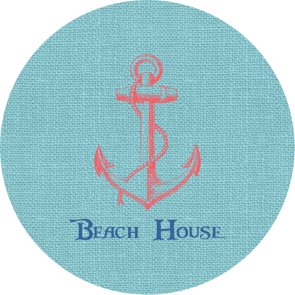 Custom Chic Beach House Multipurpose Round Labels - Custom Sized