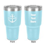 Chic Beach House 30 oz Stainless Steel Tumbler - Teal - Double-Sided