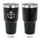 Chic Beach House 30 oz Stainless Steel Ringneck Tumblers - Black - Single Sided - APPROVAL