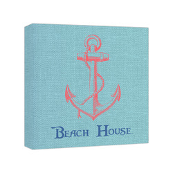 Chic Beach House Canvas Print - 8x8