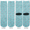 Chic Beach House Adult Crew Socks - Double Pair - Front and Back - Apvl