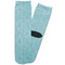 Chic Beach House Adult Crew Socks - Single Pair - Front and Back