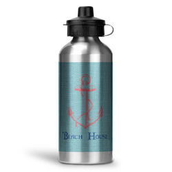 Chic Beach House Water Bottles - 20 oz - Aluminum