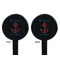 Chic Beach House Black Plastic 7" Stir Stick - Double Sided - Round - Front & Back