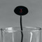 Chic Beach House Black Plastic 7" Stir Stick - Oval - Main