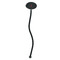 Chic Beach House Black Plastic 7" Stir Stick - Oval - Single Stick