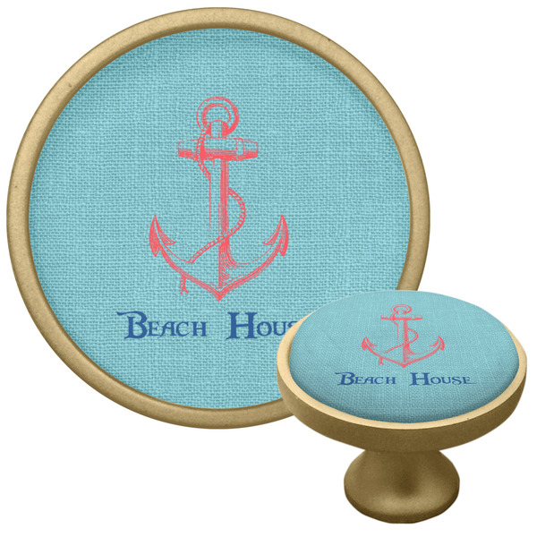 Custom Chic Beach House Cabinet Knob - Gold