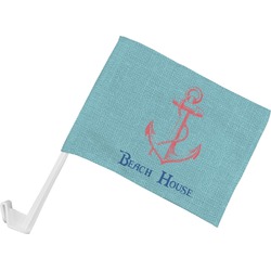 Chic Beach House Car Flag - Small