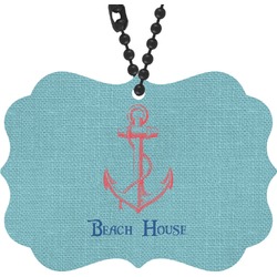 Chic Beach House Rear View Mirror Charm