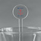 Chic Beach House Clear Plastic 7" Stir Stick - Round - Main