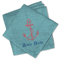 Chic Beach House Cloth Cocktail Napkins - Set of 4