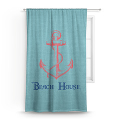 Chic Beach House Curtain Panel - Custom Size