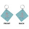 Chic Beach House Diamond Keychain (Front + Back)